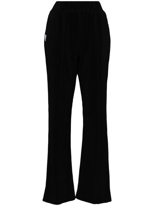 Straight-leg track pants - Black