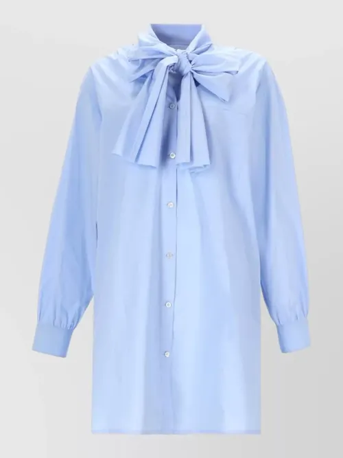 Moschino - long sleeve gown bow detai