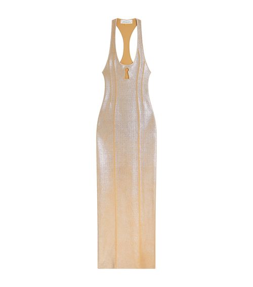 Knitted Keyhole Maxi Dress