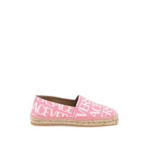 All-over logo print espadrilles - Pink