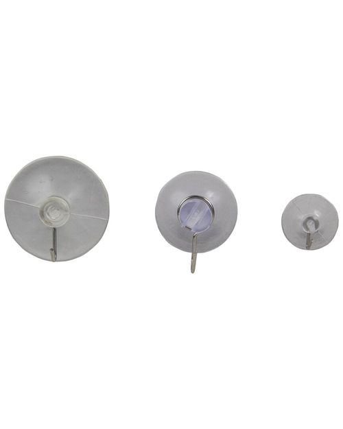Northlight Set of 12 Assorted Clear Hanging Christmas Suction Cups