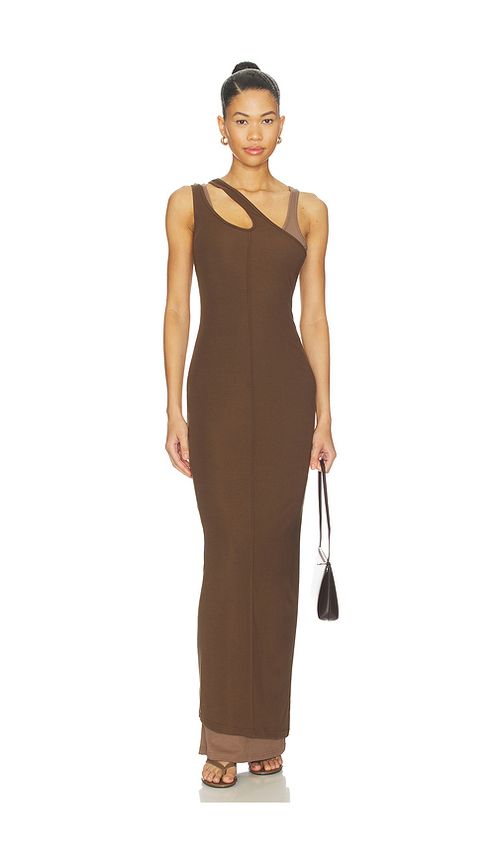 SNDYS Chantara Maxi Dress in Brown. S. Also in XXS, XS, M