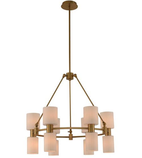 Harlowe 12-Light Modern Chandelier in Winter Bra