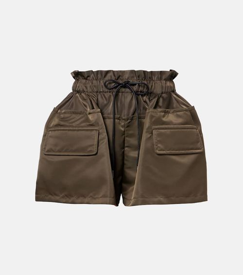 Technical twill shorts