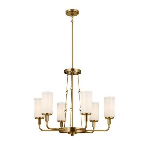 Vetivene 6-Light Transitional Chandelier in Natural Bra