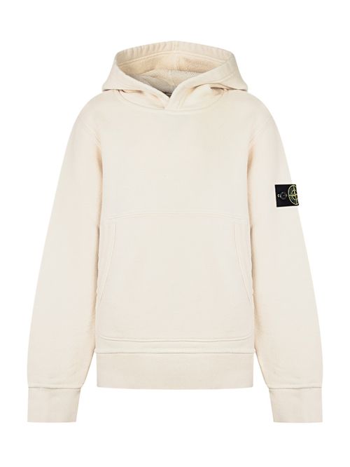 Kids White Solid Hoodie