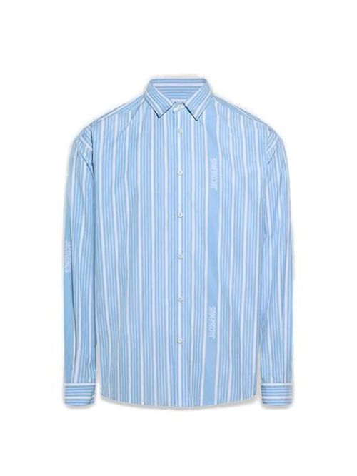 Jacquemus Striped Collared Long-Sleeve Shirt
