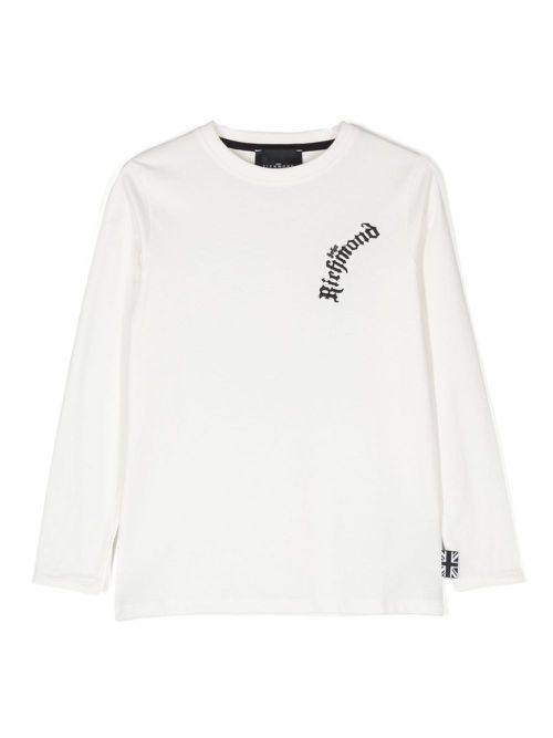Logo-embroidered T-shirt - White
