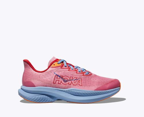 HOKA Mach 6 Shoes in Peony/Cerise