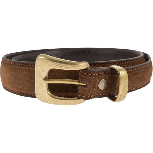 Alberto Luti Western Belt In Suede Leather
