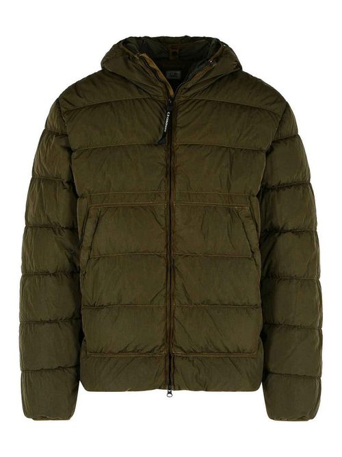 C. P. Company Chrome-R Green Polyamide Down Jacket