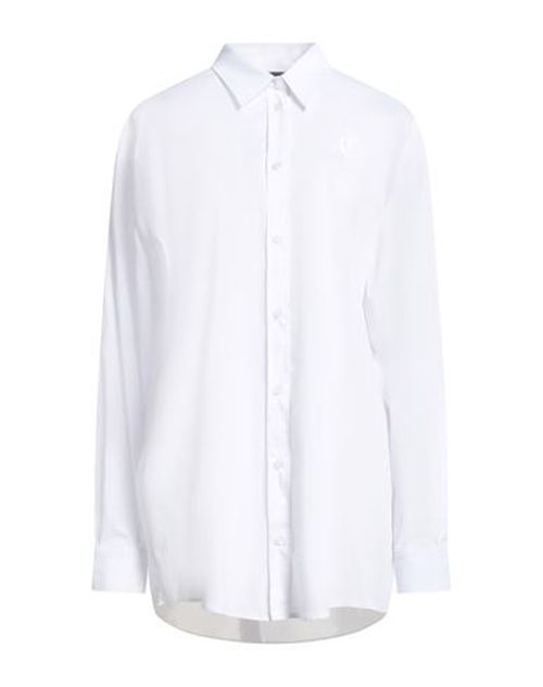 Woman Shirt White Size 10 Cotton, Polyamide, Elastane