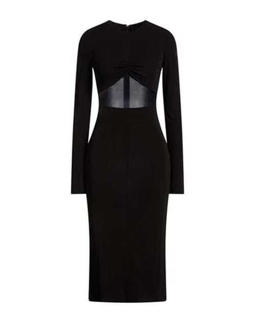 Woman Midi dress Black Size S Viscose