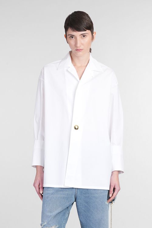 Jodie Shirt In White Cotton
