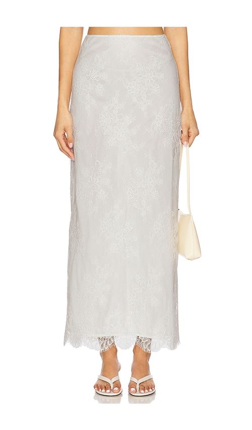 Stone Cold Fox x REVOLVE Audrey Maxi Skirt in White.  XS. Also in L, M
