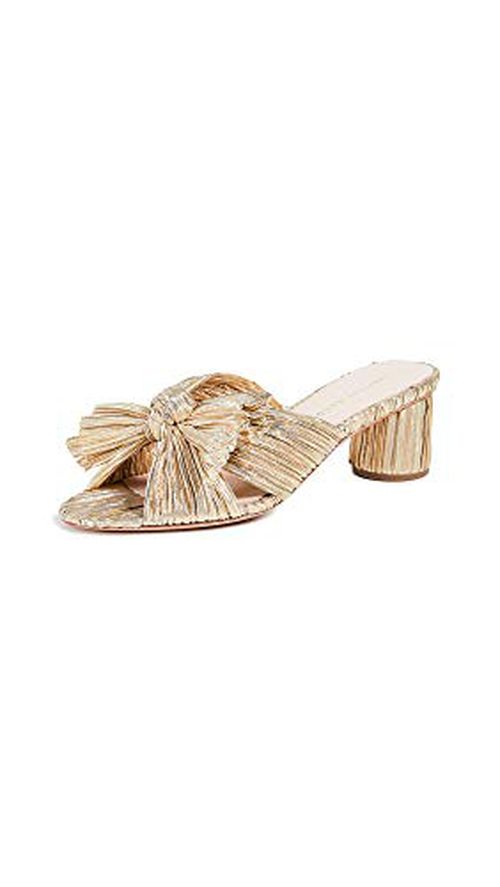 Loeffler Randall Women's Emilia Pleated Bow Sandals