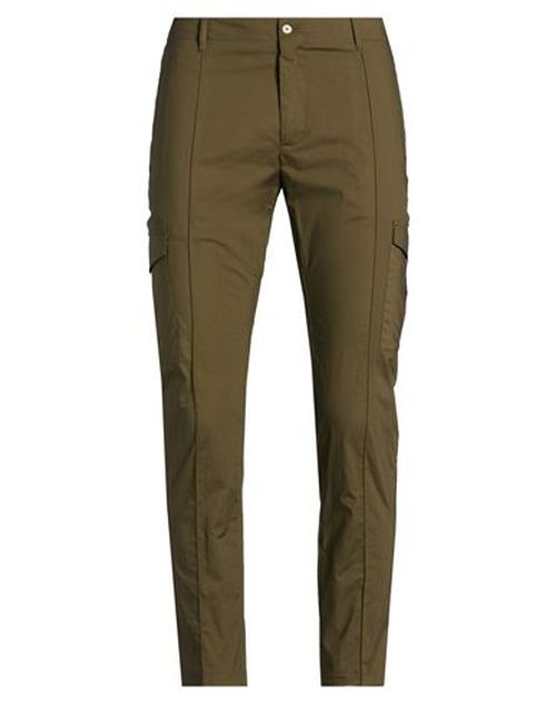 Man Pants Military green Size 30 Cotton, Elastane