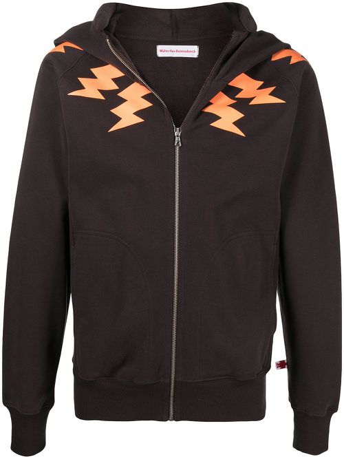 Duk Duk zip-up hoodie - Brown