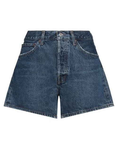 Agolde Woman Denim shorts Blue Size 24 Cotton