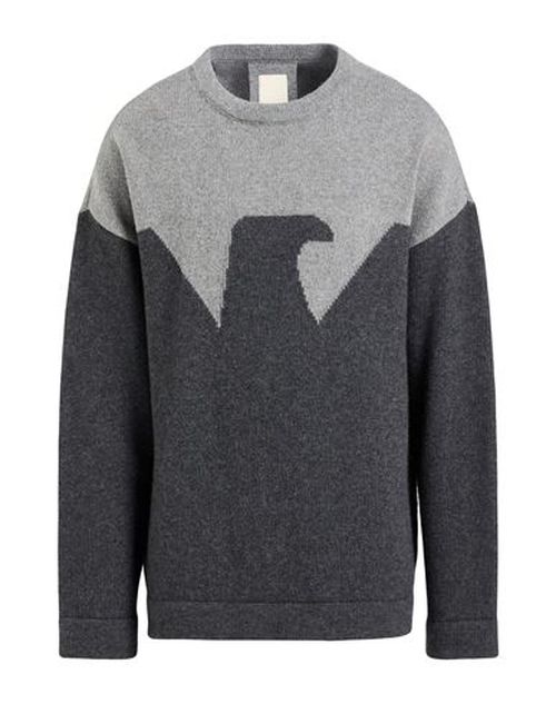 Man Sweater Charcoal Size L Wool, Polyamide