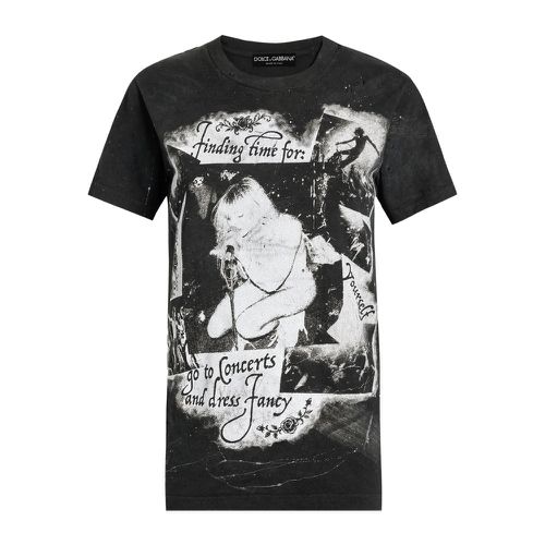 Graphic-print Distressed T-shirt