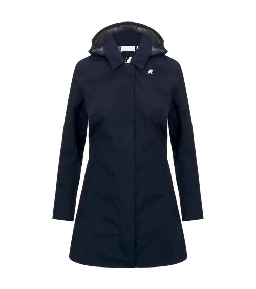 Blue Solid Shirt Collar Jacket