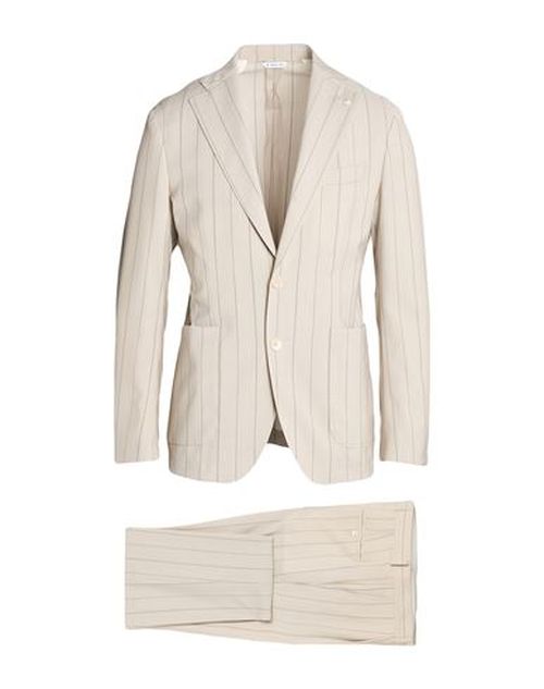 Man Suit Beige Size 42 Virgin Wool