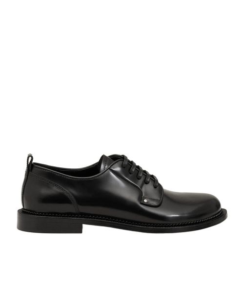 Black Leather Anatomical Toe Derbies
