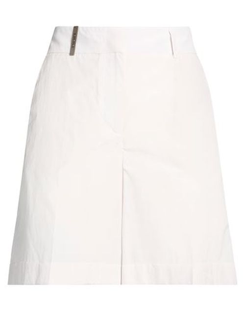 Woman Shorts & Bermuda Shorts Off white Size 6 Cotton, Polyester