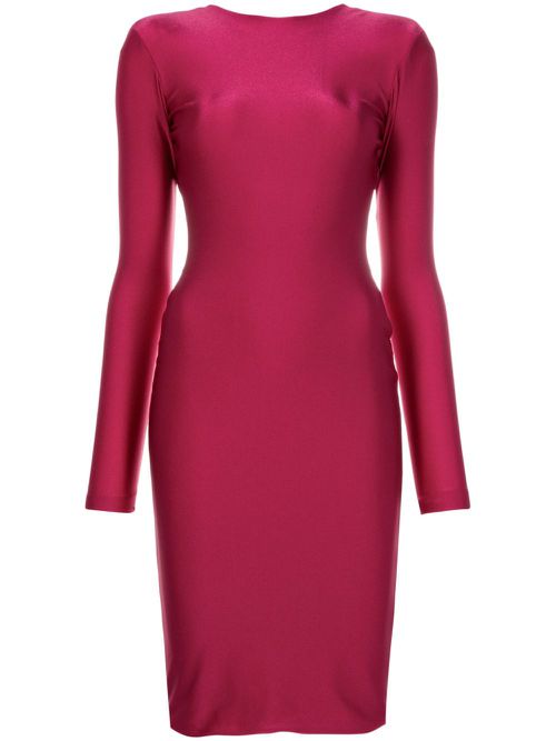 Gracie V-back midi dress - Pink