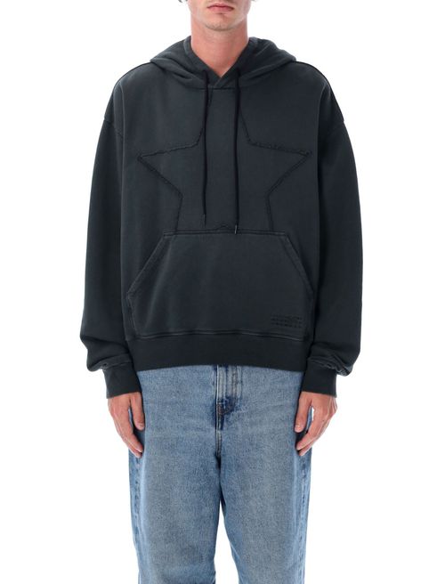 Black Star Embroidered Hoodie