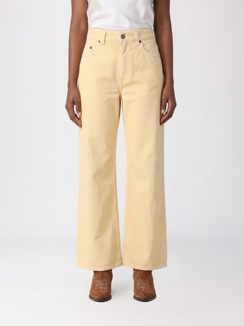 Jeans Woman color Beige