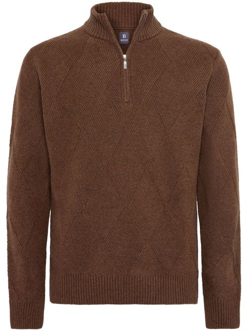 Half-zip sweater - Brown