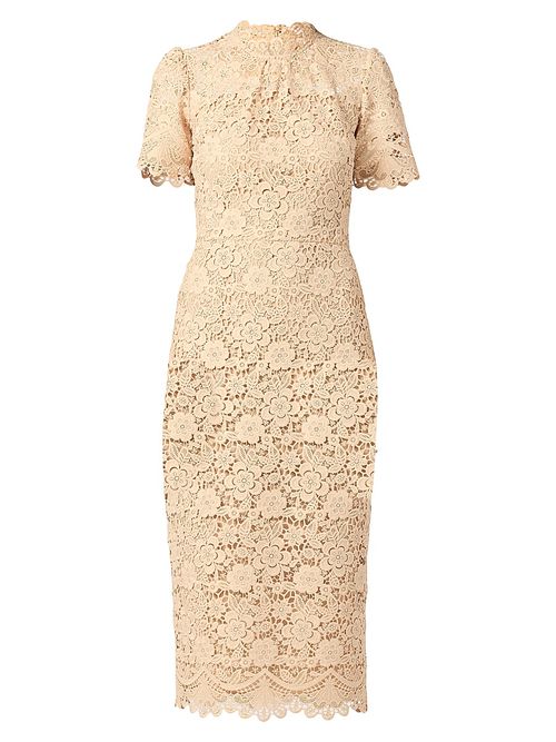 Women's Vivienne Lace Midi-Dress - Sand