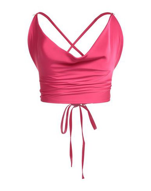 Woman Top Fuchsia Size 8 Polyester