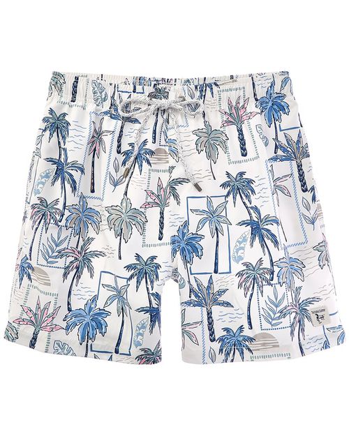 Mens Swim Shorts W/ Pencil Palm Pri