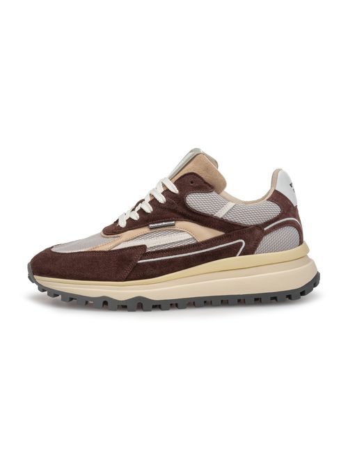 Floris van Bommel Sneaker bassa 'DE GRIPPER 02' beige / grigio / rosso scuro