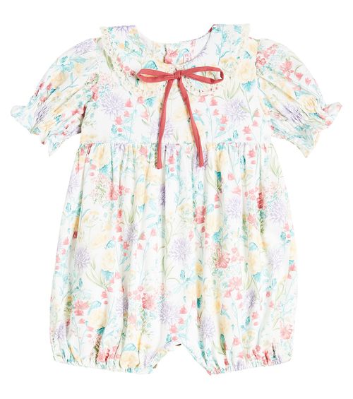 Baby Eloisa printed cotton playsuit