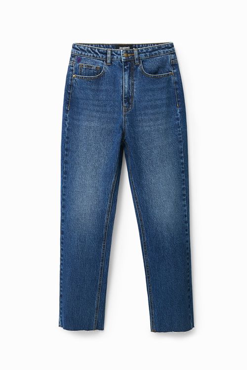 Straight cropped jean