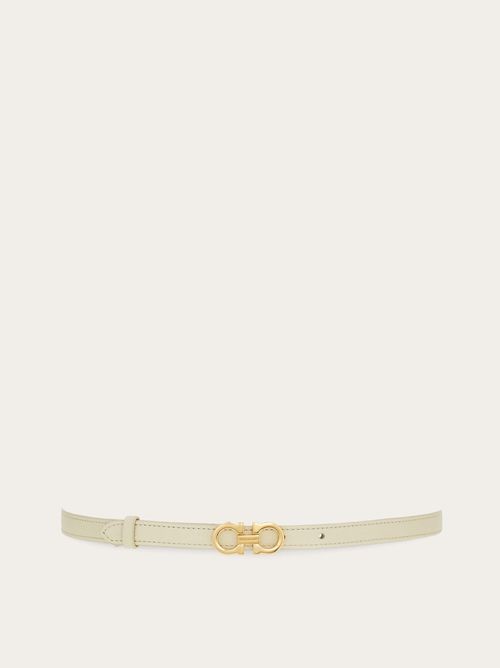 Women Gancini fixed belt White