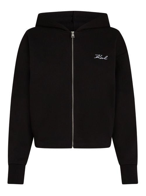 Karl Lagerfeld logo-print hoodie - Black