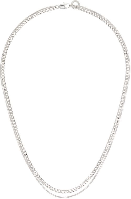 A.P.C. Silver Minimalist Necklace