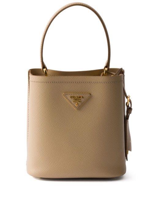 Saffiano leather mini bag - Neutrals