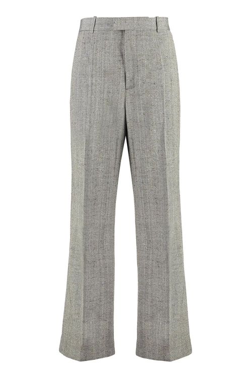 Viscose and Silk Flared Pants