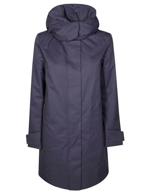 Wool Technical Jacket with Detachable Hood for Women