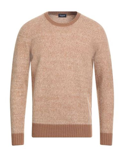 Drumohr Man Sweater Beige Size 40 Lambswool