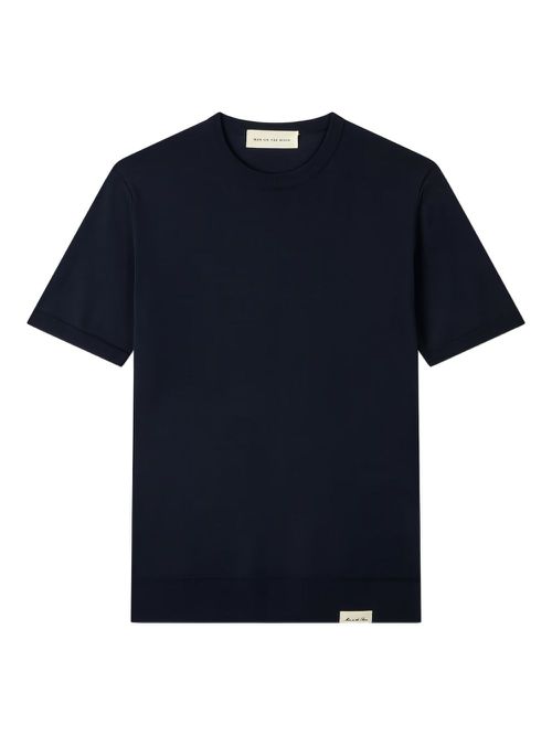 Crew-neck short-sleeve T-shirt - Blue