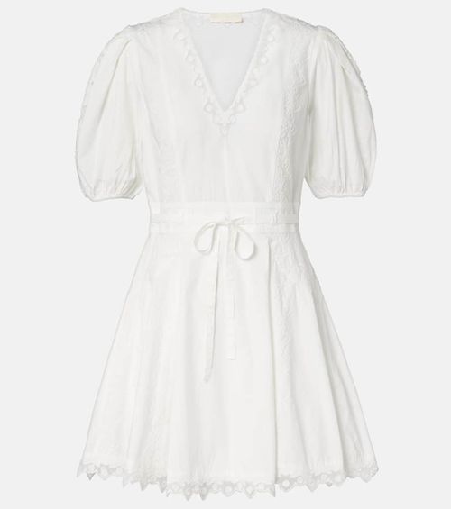 Camila embroidered cotton minidress
