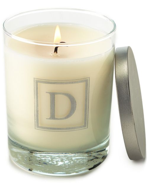 Carved Solutions Just Flame 11oz Monogrammed Votive Candle with Lid, (A-Z)