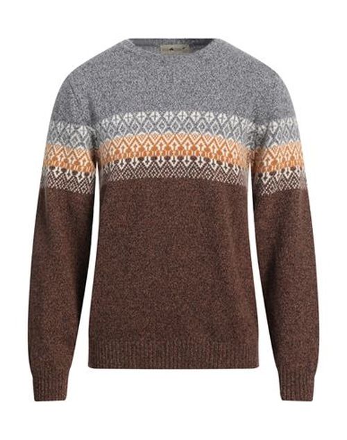 Man Sweater Brown Size L Wool